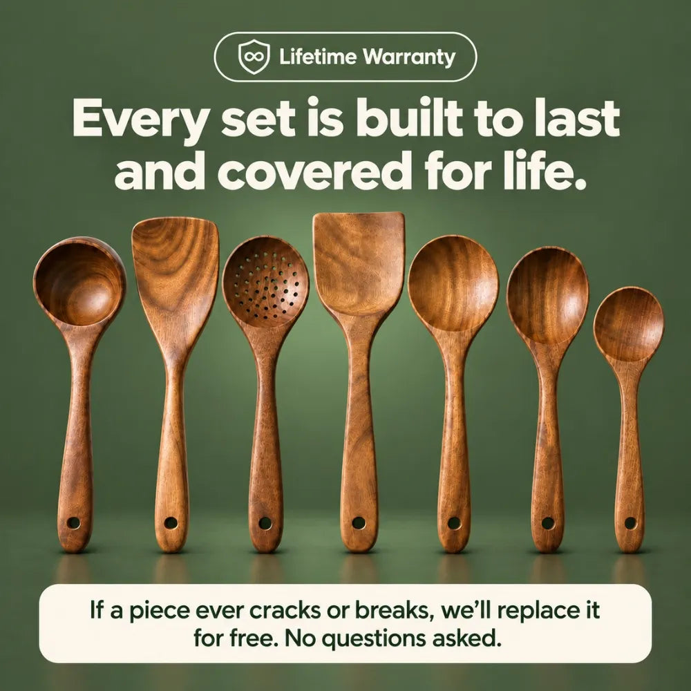 Acacia Wood Utensil Set