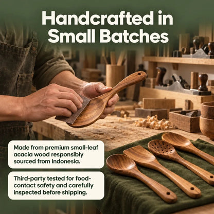 Acacia Wood Utensil Set