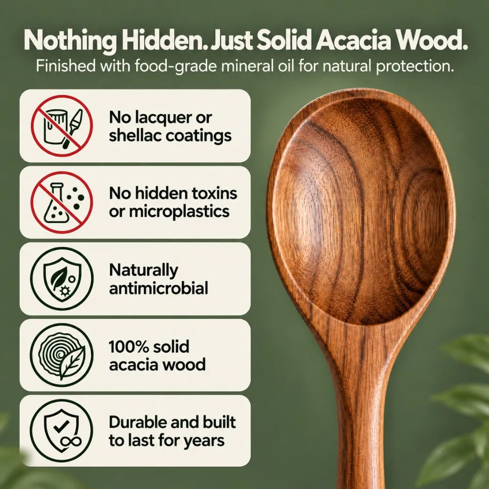 Acacia Wood Utensil Set