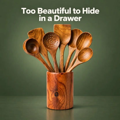Acacia Wood Utensil Set